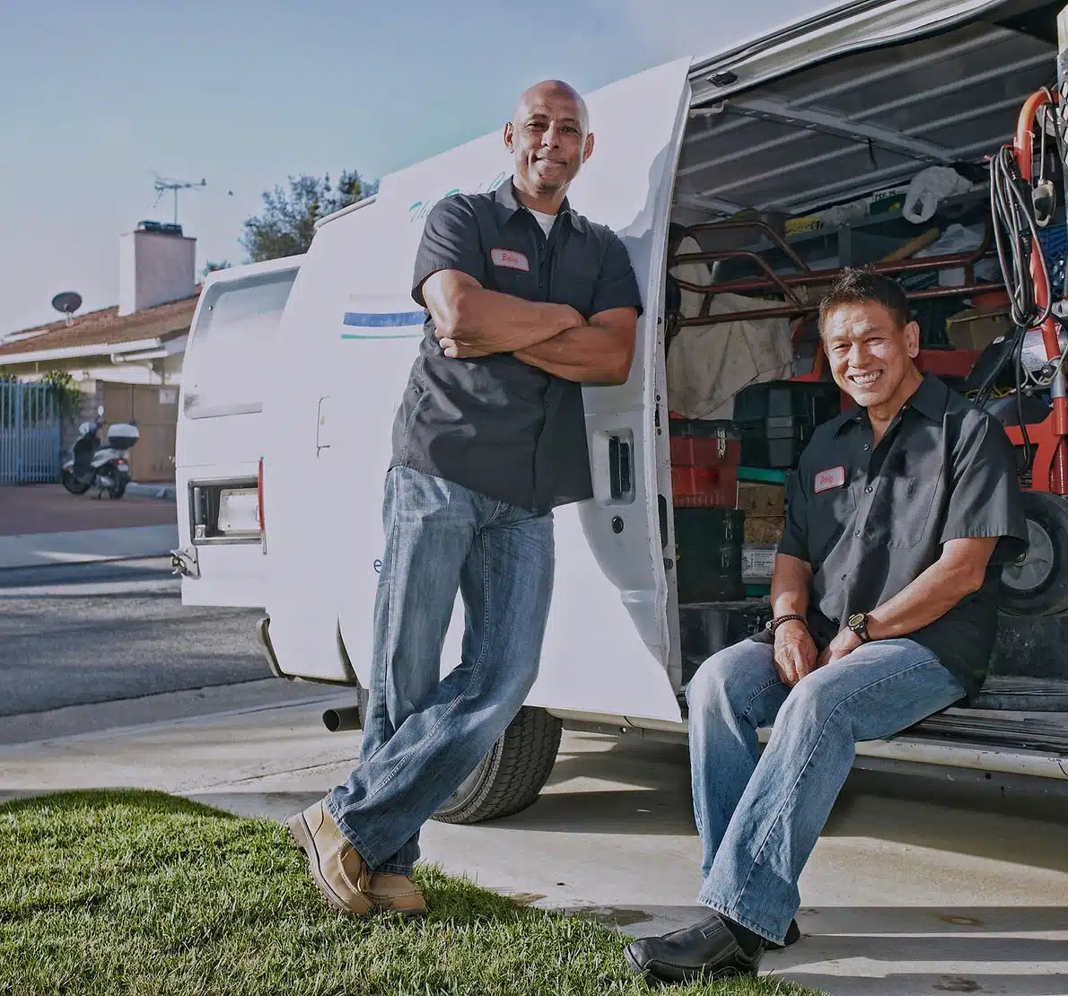 Dryer Vent Cleaning Workers